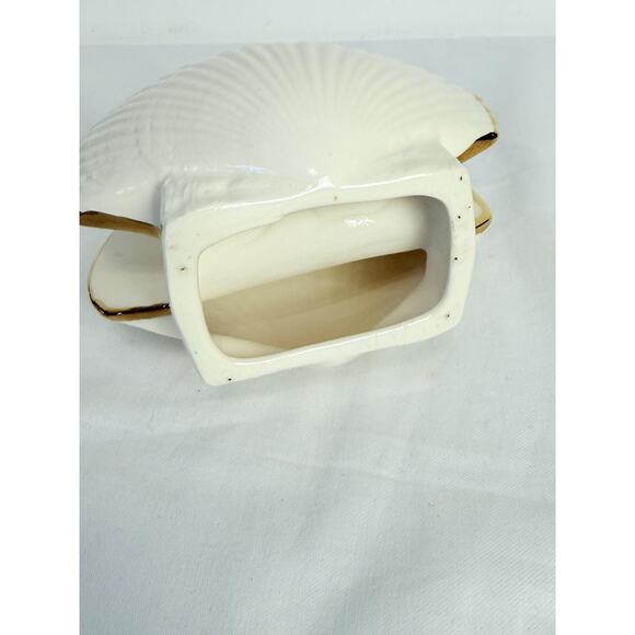 Home Decor Shell Shaped Ceramic Napkin Holder - Picture 6 of 8